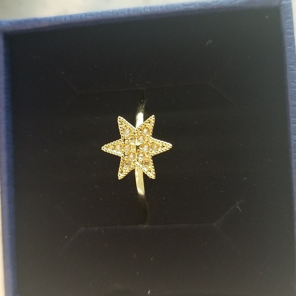 Swarovski crystal star ring - Picture 2 of 4